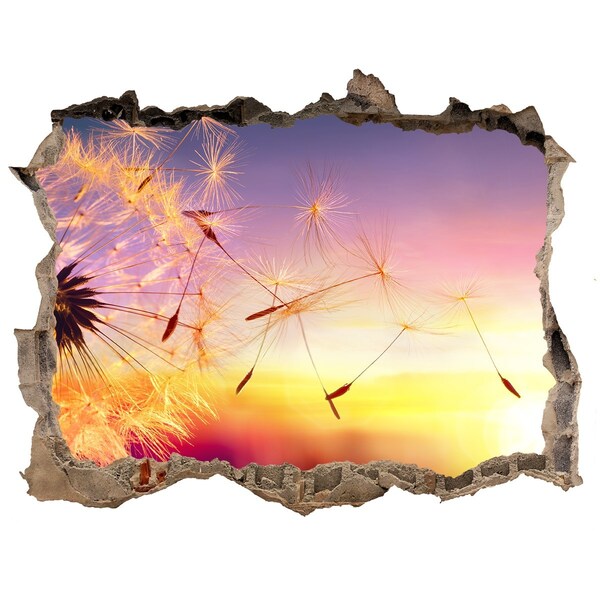 Fali matrica lyuk a falban Virágálmok naplementekor