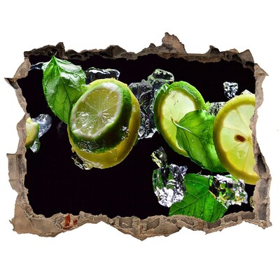 Fali matrica lyuk a falban Lime és citrom