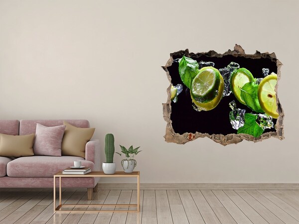Fali matrica lyuk a falban Lime és citrom