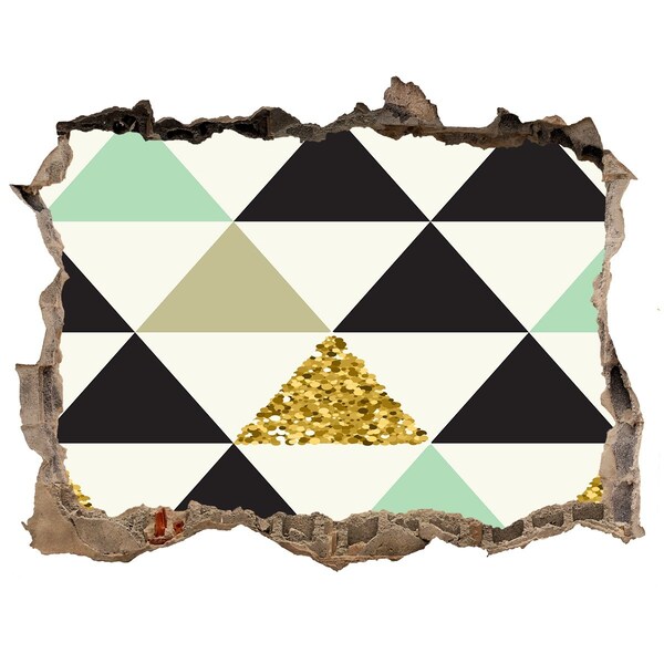 Fali matrica lyuk a falban Geometrikus minták a falon