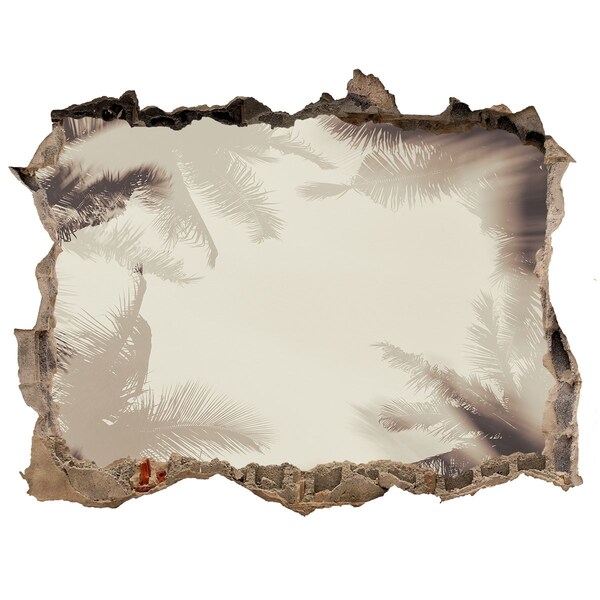 Fali matrica lyuk a falban Trópusi oázis a fal mögött