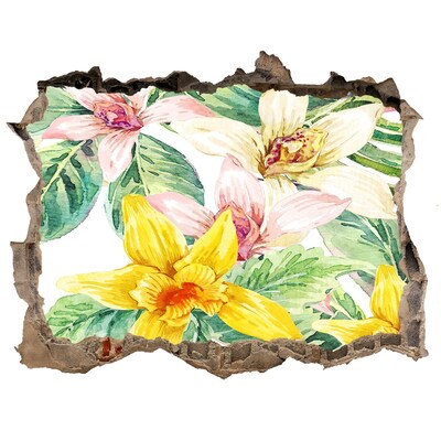 Fali matrica lyuk a falban Virágoskert a fal mögött