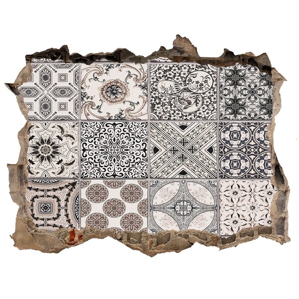 Fali matrica lyuk a falban Vintage stílusú csempék