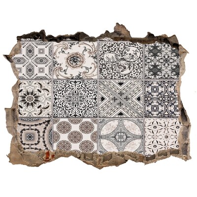 Fali matrica lyuk a falban Vintage stílusú csempék