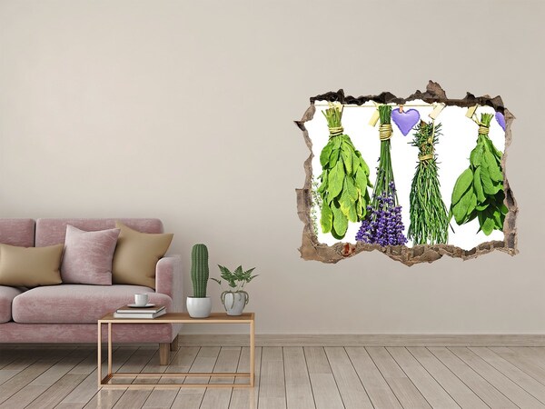 Fali matrica lyuk a falban Herbs egy húr