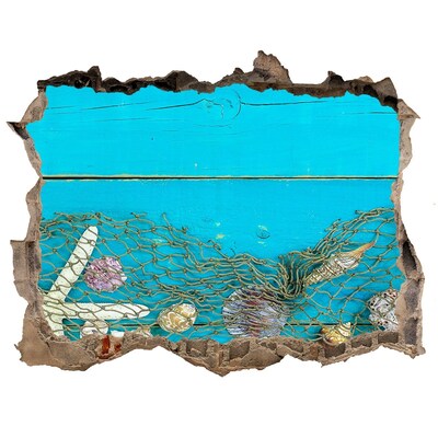 Fali matrica lyuk a falban A víz alatti világ a zátony hátterében