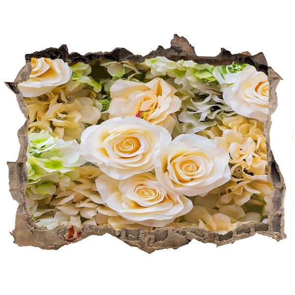 Fali matrica lyuk a falban Virágparadicsom a fal mögött