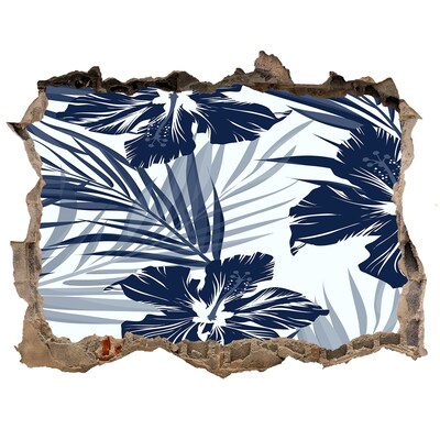 Fali matrica lyuk a falban Trópusi paradicsom virágokkal