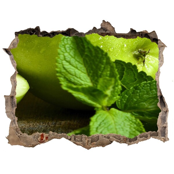 Fali matrica lyuk a falban Zöld alma mentával