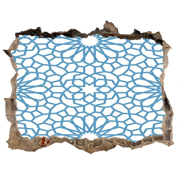 Fali matrica lyuk a falban Mozaikminta egy lyukban a falban