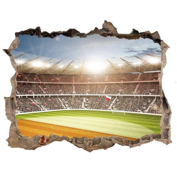 Fali matrica lyuk a falban A stadion akcióban