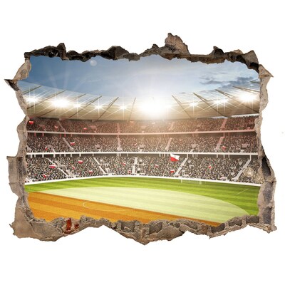 Fali matrica lyuk a falban A stadion akcióban