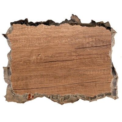 Fali matrica lyuk a falban Egy sérült fal egy fa deszkával