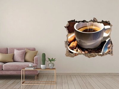 Fali matrica lyuk a falban Csésze kávé