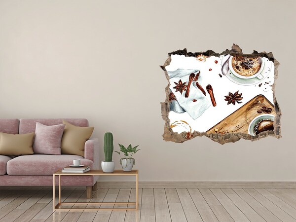 Fali matrica lyuk a falban Kávé sarok fűszerekkel