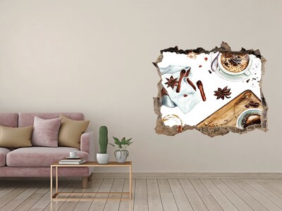 Fali matrica lyuk a falban Kávé sarok fűszerekkel