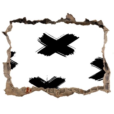 Fali matrica lyuk a falban Stílusos lyuk a falban