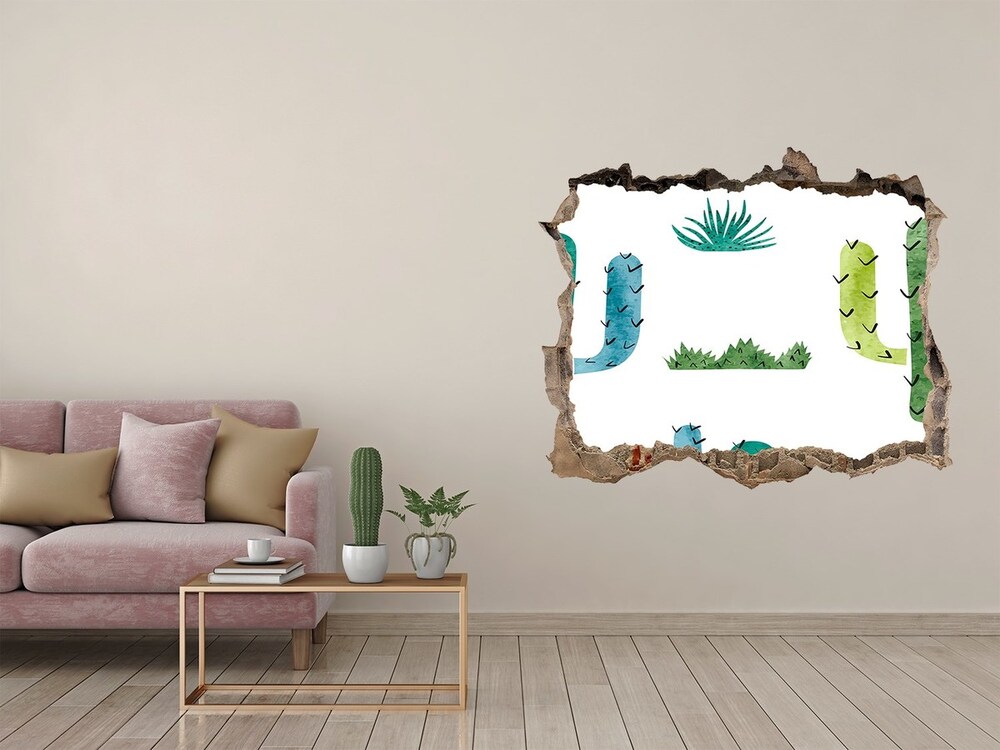 Fali matrica lyuk a falban Kaktuszok