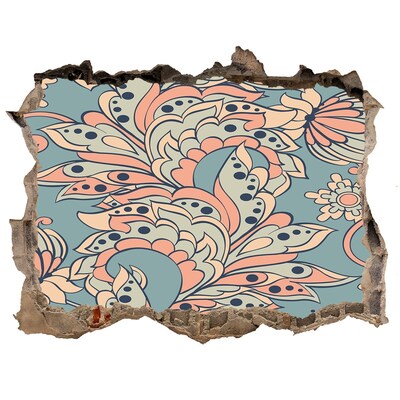 Fali matrica lyuk a falban Lyuk a falban virágminta