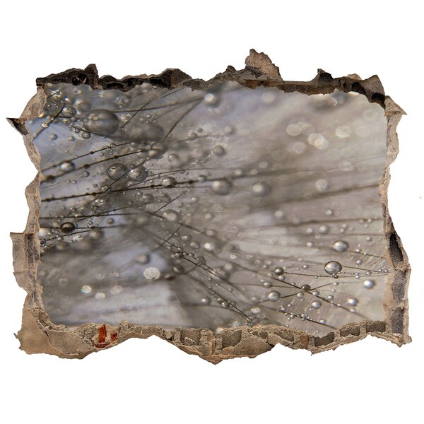 Fali matrica lyuk a falban Vízcseppek az üvegen