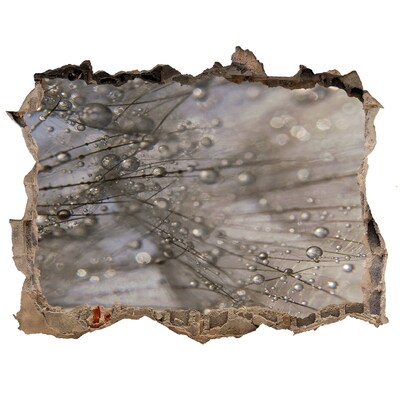 Fali matrica lyuk a falban Vízcseppek az üvegen