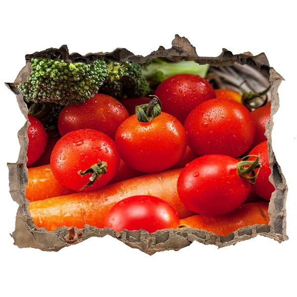 Fali matrica lyuk a falban Friss zöldségek a kertből