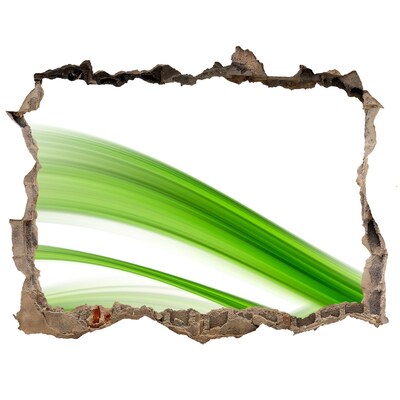 Fali matrica lyuk a falban Zöld rét egy lyukon keresztül a falon