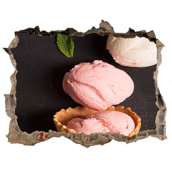 Fali matrica lyuk a falban Lyuk a falban fagylalt lakoma