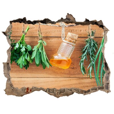 Fali matrica lyuk a falban Gyógynövényolaj rusztikus környezetben