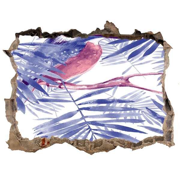 Fali matrica lyuk a falban Trópusi paradicsom a fal mögött