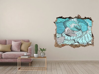 Fali matrica lyuk a falban Virágos oázis betonban