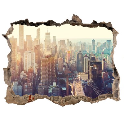 Fali matrica lyuk a falban Kilátás a falon lévő lyukból