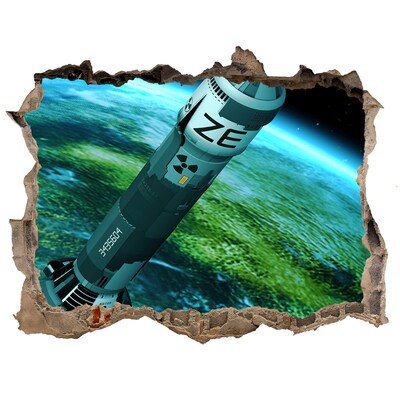 Fali matrica lyuk a falban Rakéta az űrben