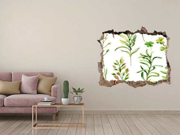 Fali matrica lyuk a falban Egy zöld oázis betonban