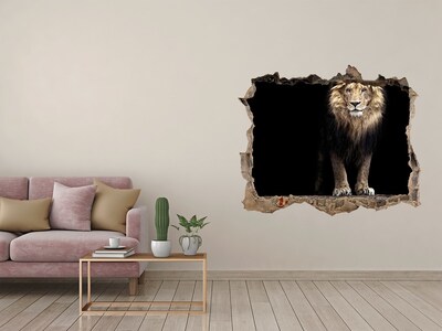 Fali matrica lyuk a falban Portré egy oroszlán