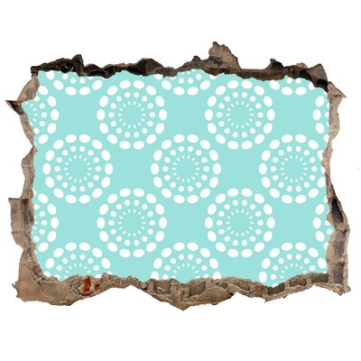 Fali matrica lyuk a falban Virágmintás az ég ellen