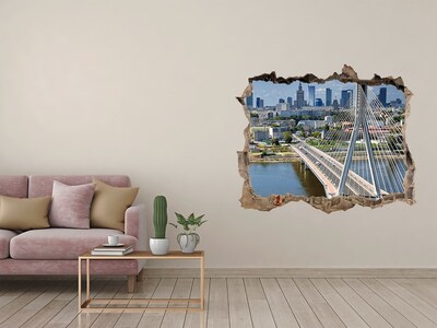 Fali matrica lyuk a falban Híd Varsóban