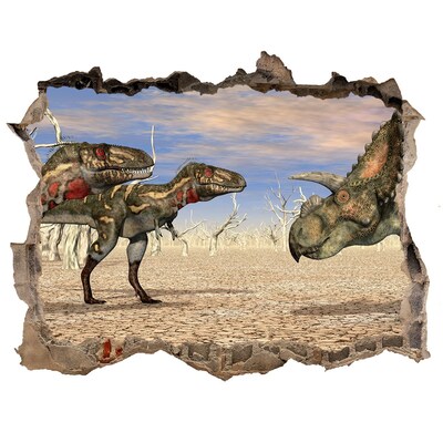 Fali matrica lyuk a falban Dinoszauruszok