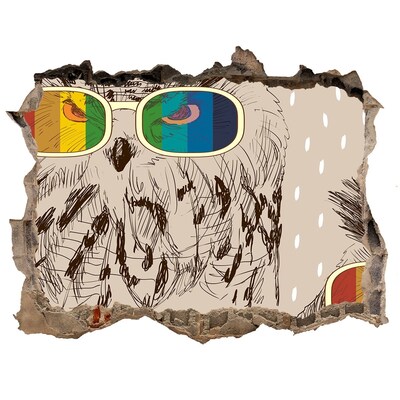 Fali matrica lyuk a falban Bagolyszem egy lyukban a falban