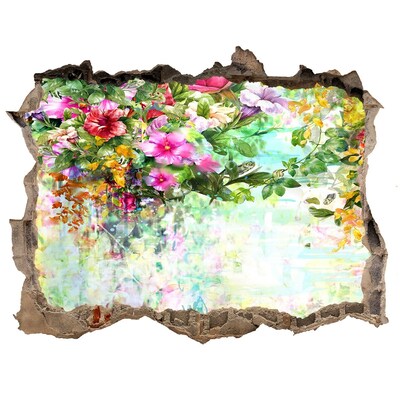 Fali matrica lyuk a falban Virágparadicsom a fal mögött