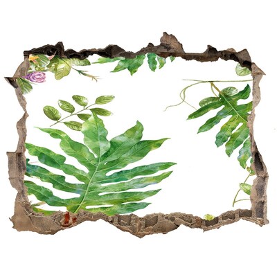 Fali matrica lyuk a falban Trópusi paradicsom a fal mögött