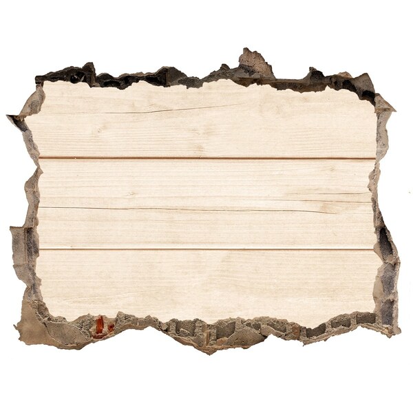 Lyuk 3d fali matrica Sérült fal fa padlóval