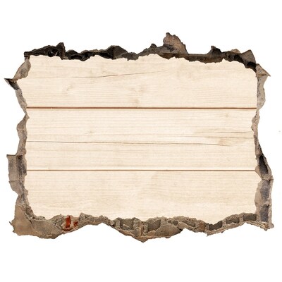 Lyuk 3d fali matrica Sérült fal fa padlóval