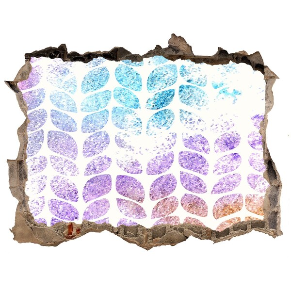 Lyuk 3d fali matrica Lyuk a falban virágminták