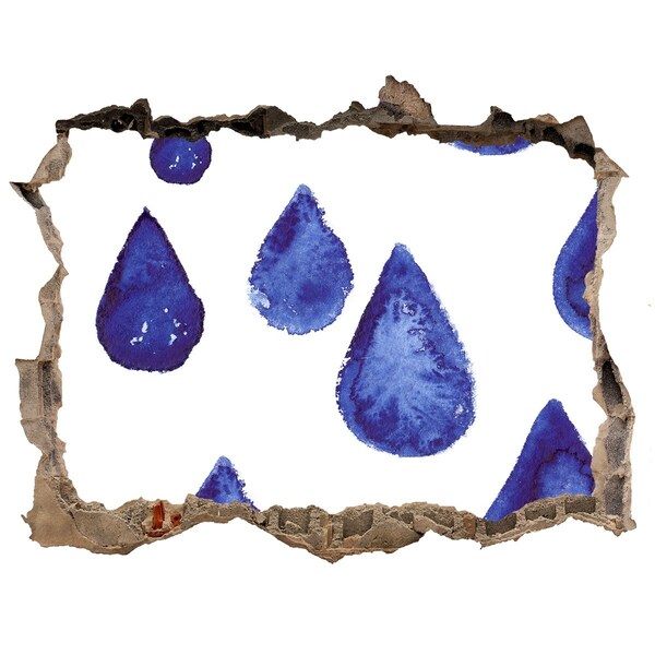 Lyuk 3d fali matrica Vízcseppek a falon