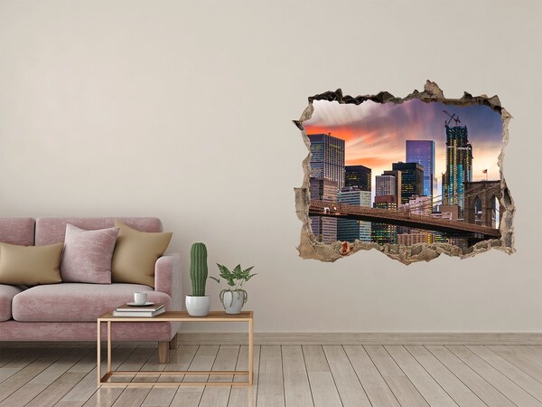 Lyuk 3d fali matrica Brooklyn híd New Yorkban
