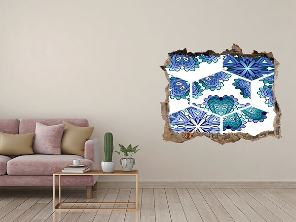 Lyuk 3d fali matrica Elemek mandala