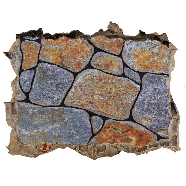 Lyuk 3d fali matrica Romos fal kövekkel