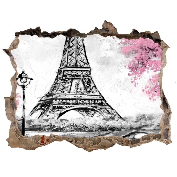 Lyuk 3d fali matrica Párizsi eiffel-torony