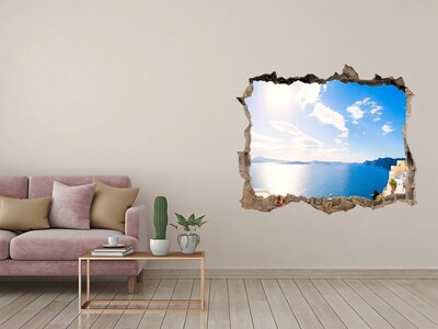 Lyuk 3d fali matrica Tengeri kilátás Görögországból